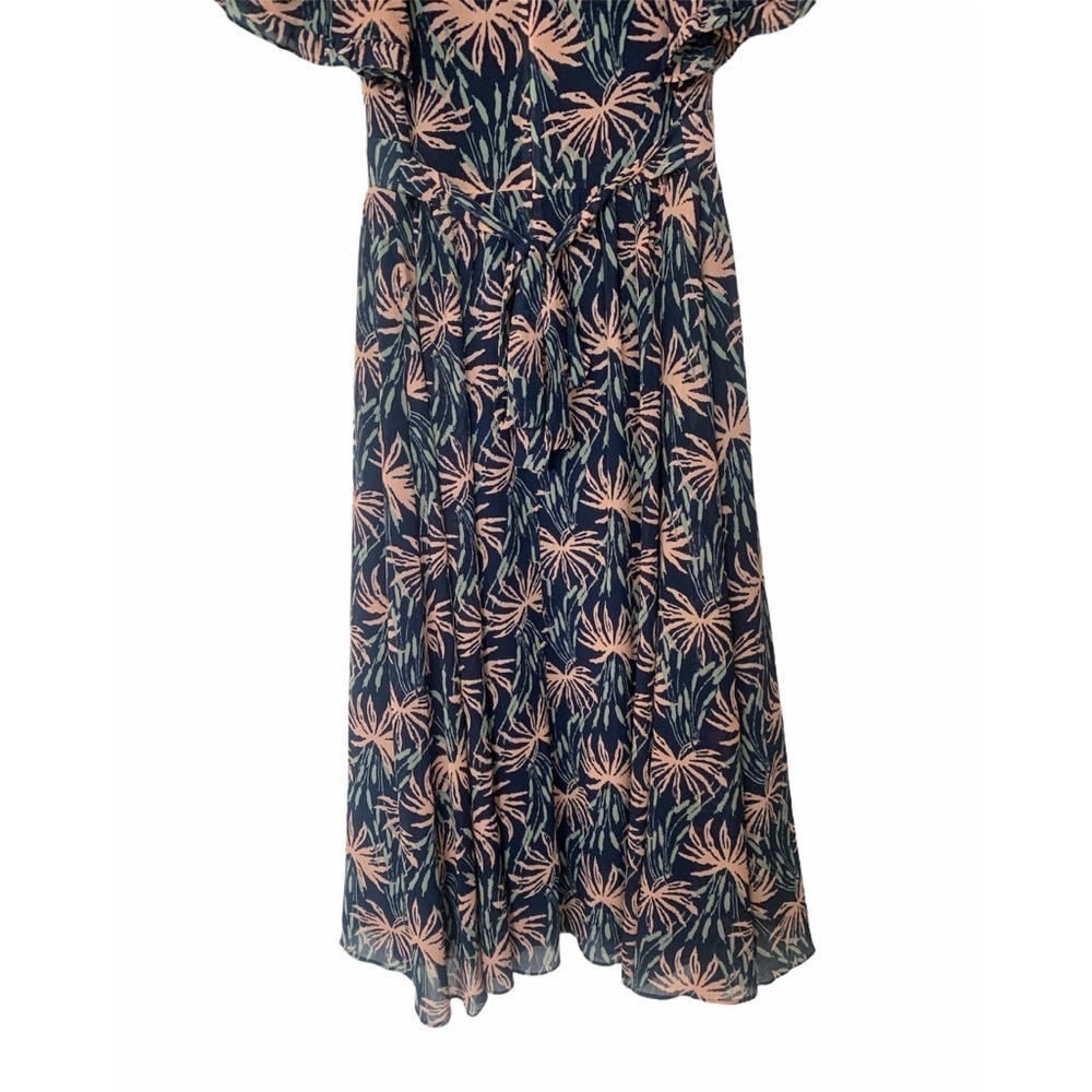 Madewell Ruffle-Sleeve Midi Dress in Oasis Palms - Picture 11 of 11